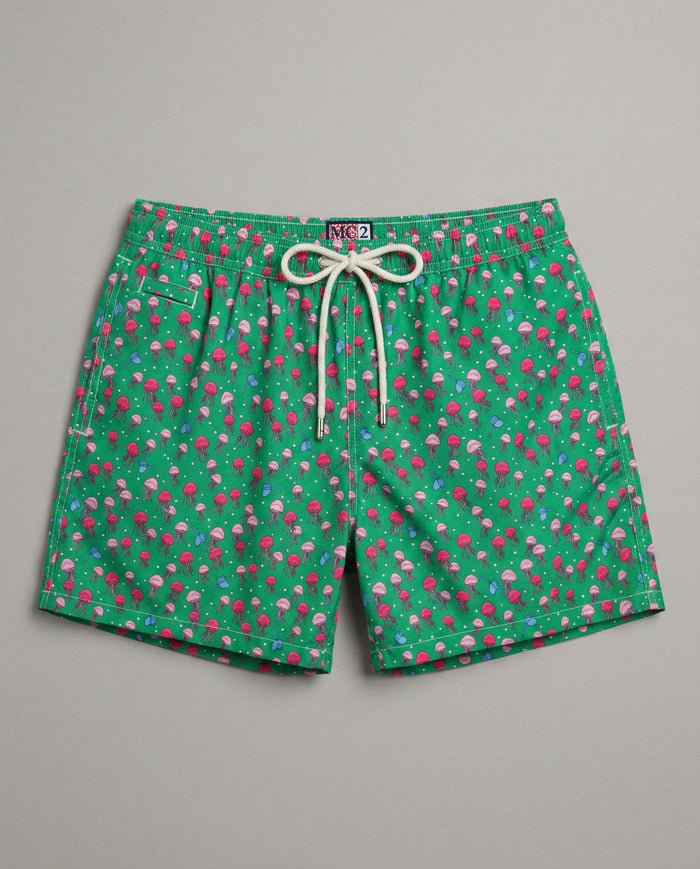 Costume Uomo Verde Stampa Meduse | Mc2 Saint Barth Mc2 Saint Barth