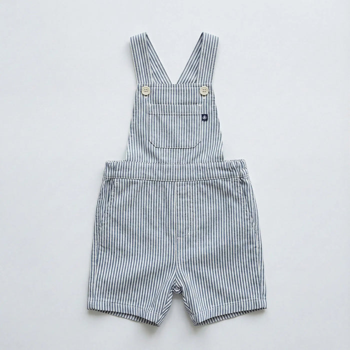 SALOPETTE CORTA BEBÈ IN SEERSUCKER PETIT BATEAU Petit Bateau