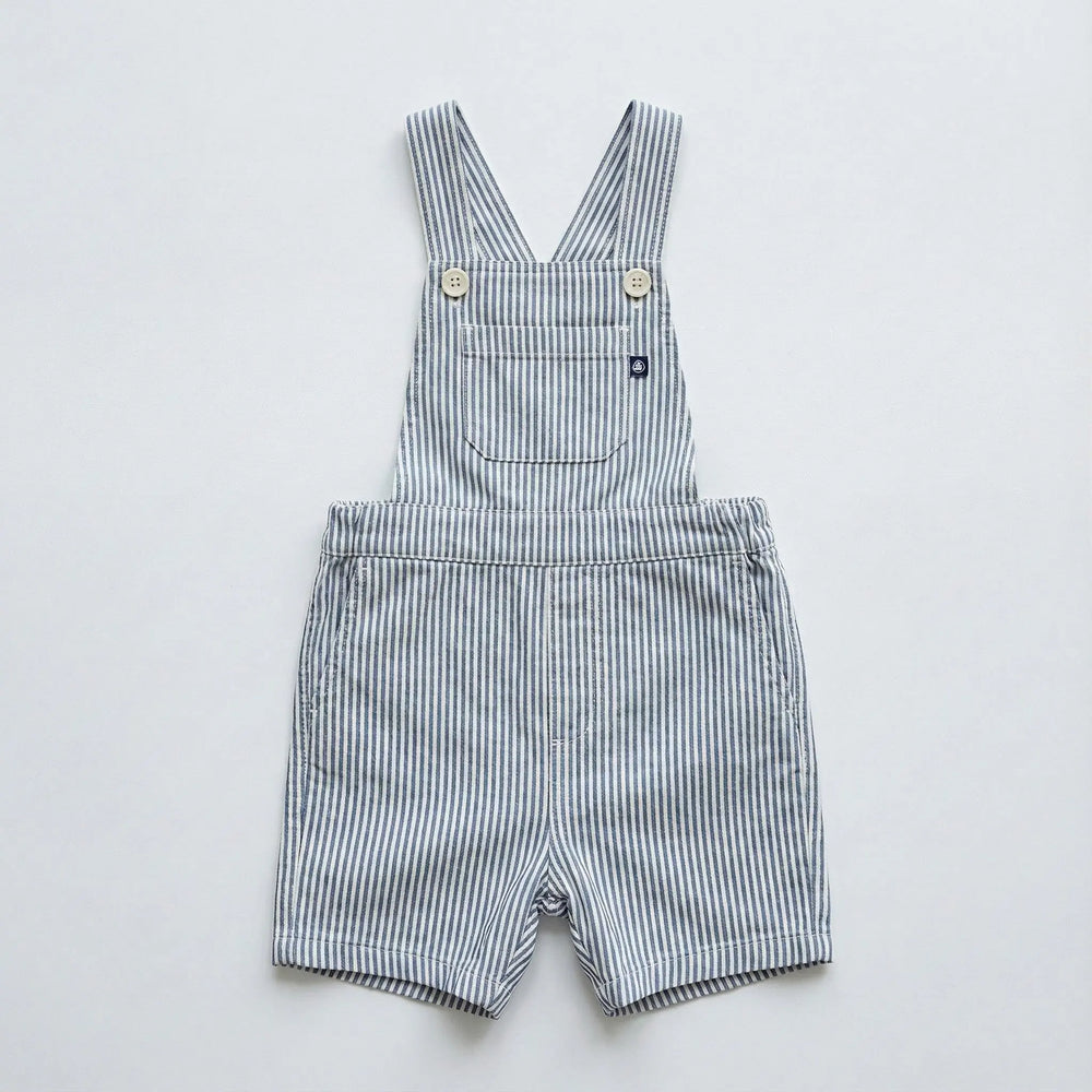 SALOPETTE CORTA BEBÈ IN SEERSUCKER PETIT BATEAU Petit Bateau