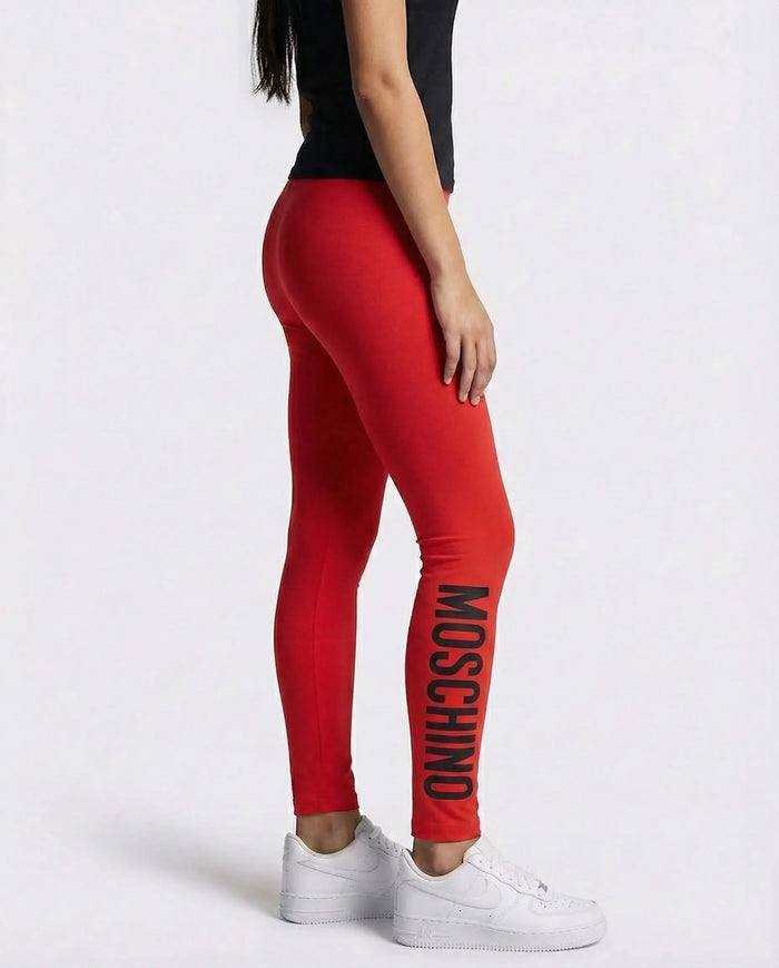 Leggings Moschino Kids | Ragazza Donna | Logo Moschino | Rosso Moschino Kids