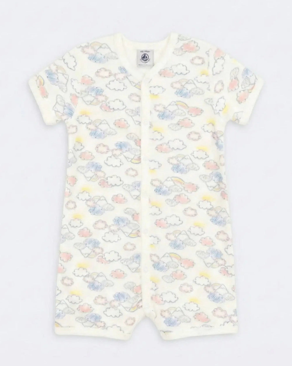 COMPLETO BEBÈ IN COTONE CON STAMPA ARCOBALENO PETIT BATEAU Petit Bateau