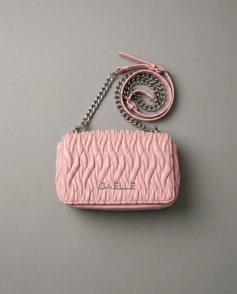 Borsa a Spalla Rosa Trapuntata Gaelle Paris Donna Gaelle Paris