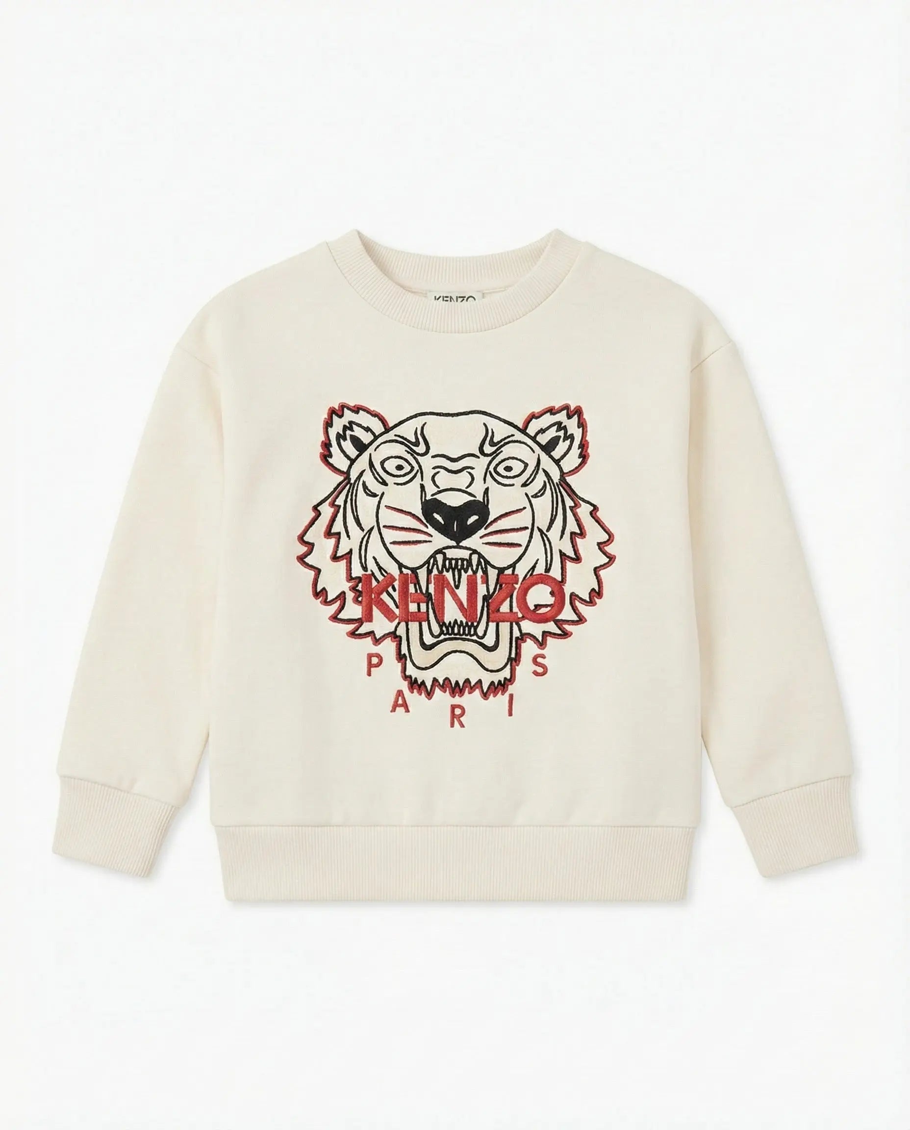 Felpa Kenzo Bambino | Logo Tigre | Bianco | Outlet Kenzo