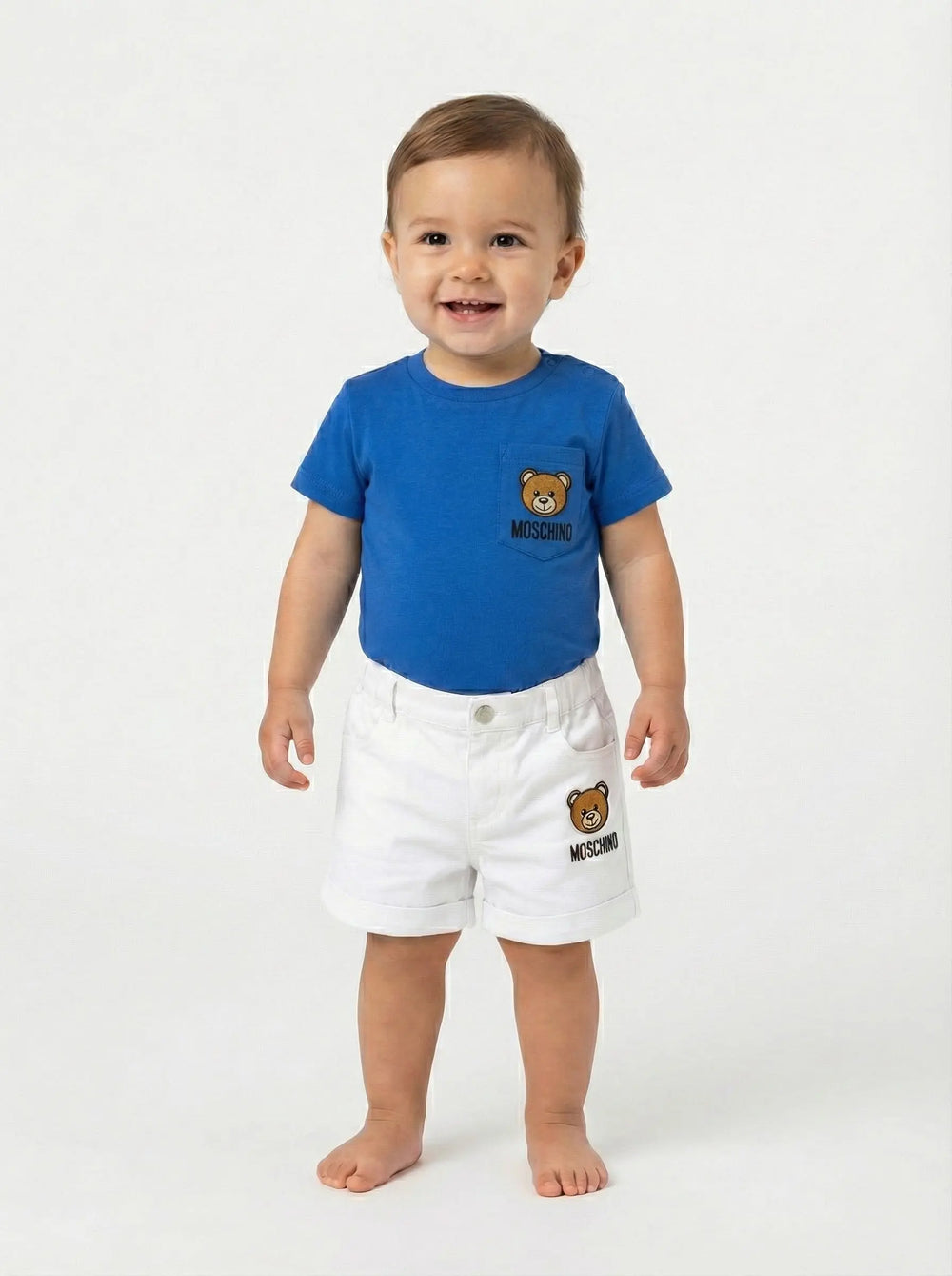 Moschino Bambino Neonato | Completo T Shirt e Pantaloncini | Moschino Kids Outlet Moschino Kids Neonato