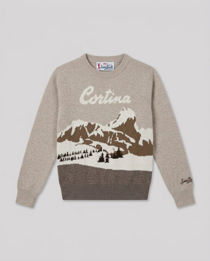 Maglione Saint Barth Kids Cortina Card – fronte