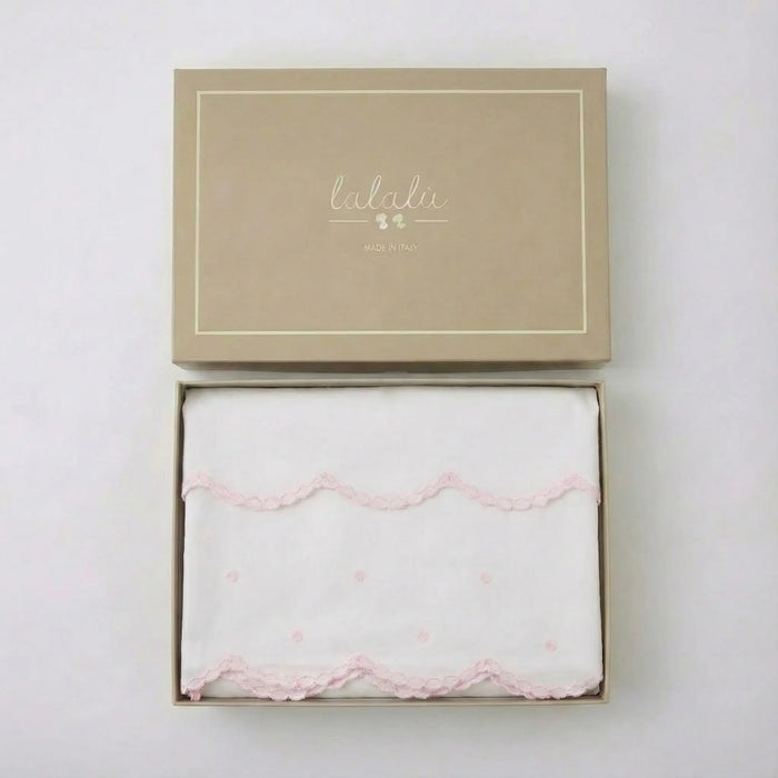 SET LENZUOLA 3 PEZZI IN COTONE DA NEONATA LALALU' Lalalu