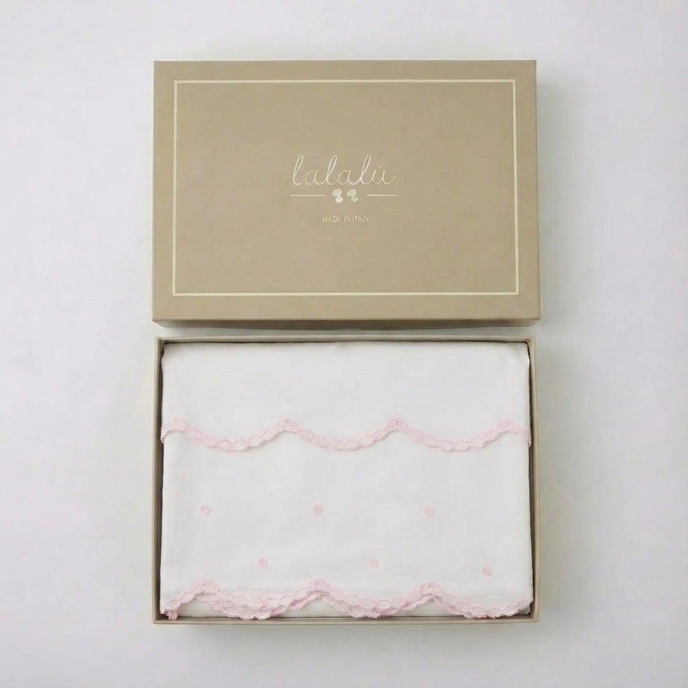 SET LENZUOLA 3 PEZZI IN COTONE DA NEONATA LALALU' Lalalu