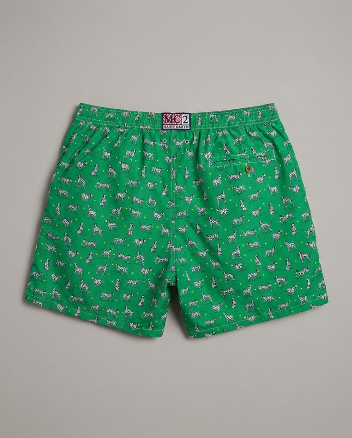 Costume Verde Uomo Mc2 Saint Barth | Stampa Dalmata Mc2 Saint Barth