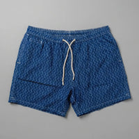 Costume Uomo Blu MC2 Saint Barth | Stampa Onde All-Over Mc2 Saint Barth