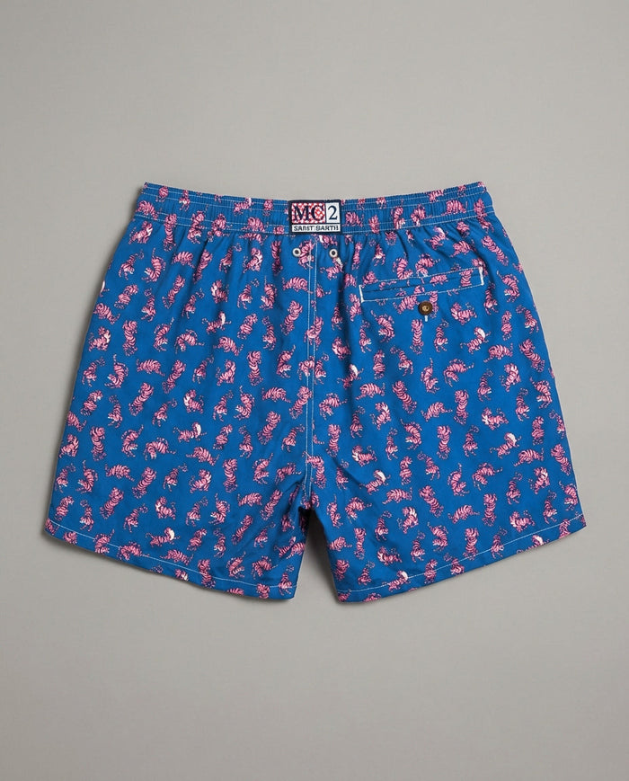 Costume Uomo Mc2 Saint Barth | Stampa Tiger Rosa Mc2 Saint Barth
