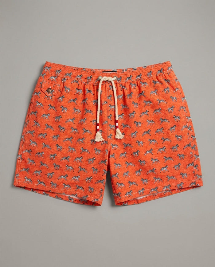 Costume Arancio Uomo Mc2 Saint Barth | Stampa Zebra Mc2 Saint Barth