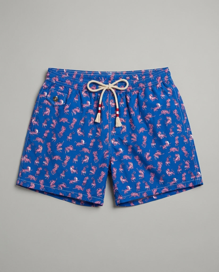 Costume Uomo Mc2 Saint Barth | Stampa Tiger Rosa Mc2 Saint Barth