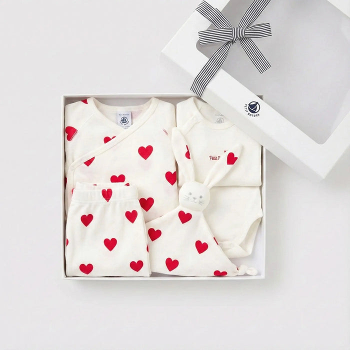 COFANETTO REGALO NASCITA CON CUORE PETIT BATEAU Petit Bateau