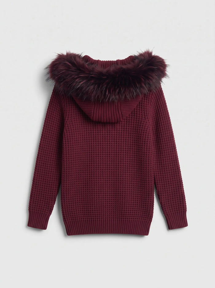 Giacchetto Bark Bordeaux con Pelliccia | Uomo Donna