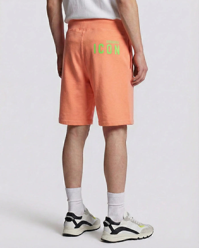 Pantaloncini Dsquared2 | Bermuda Fluo | Logo Icon | Arancio Dsquared2