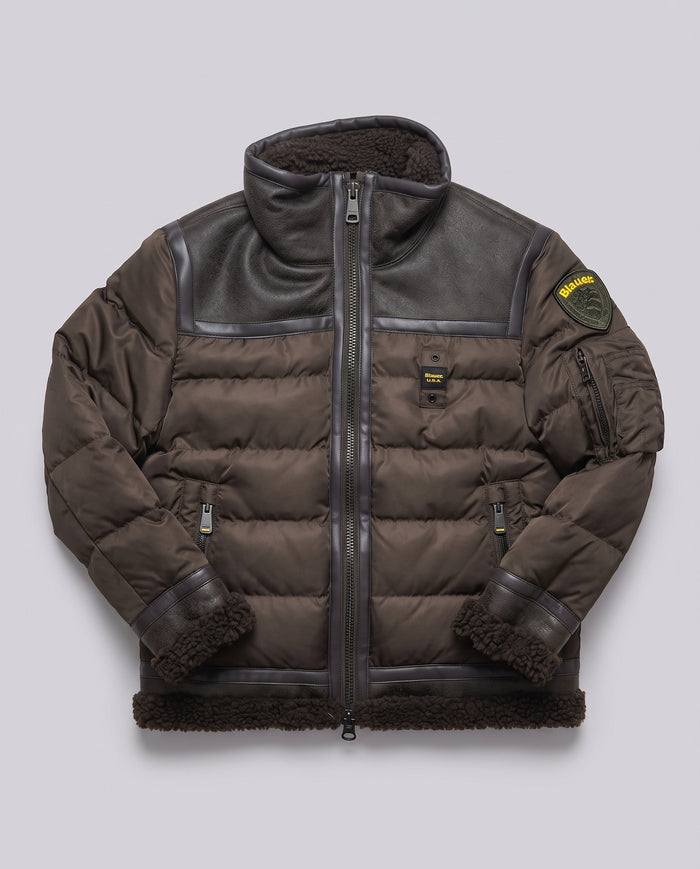Giubbotto Blauer Kids marrone da bambino 8 anni – fronte
