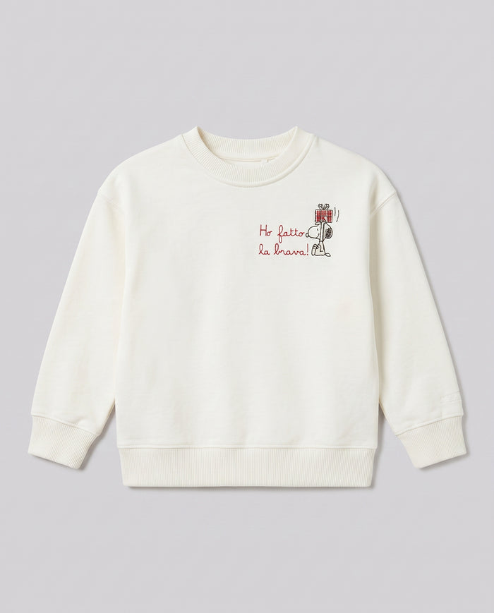 Felpa Saint Barth Kids Snoopy Present Brava – fronte