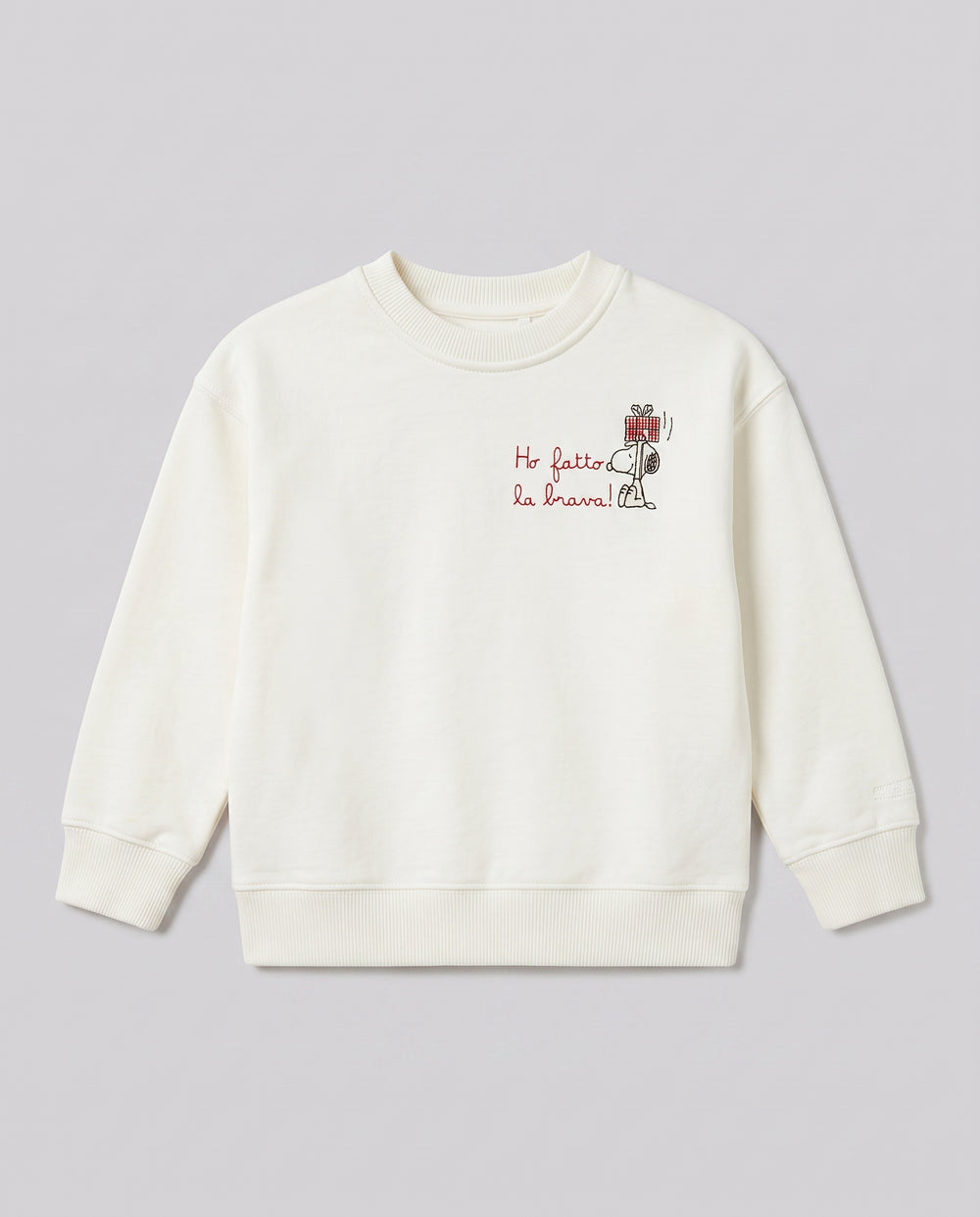 Felpa Saint Barth Kids Snoopy Present Brava – fronte