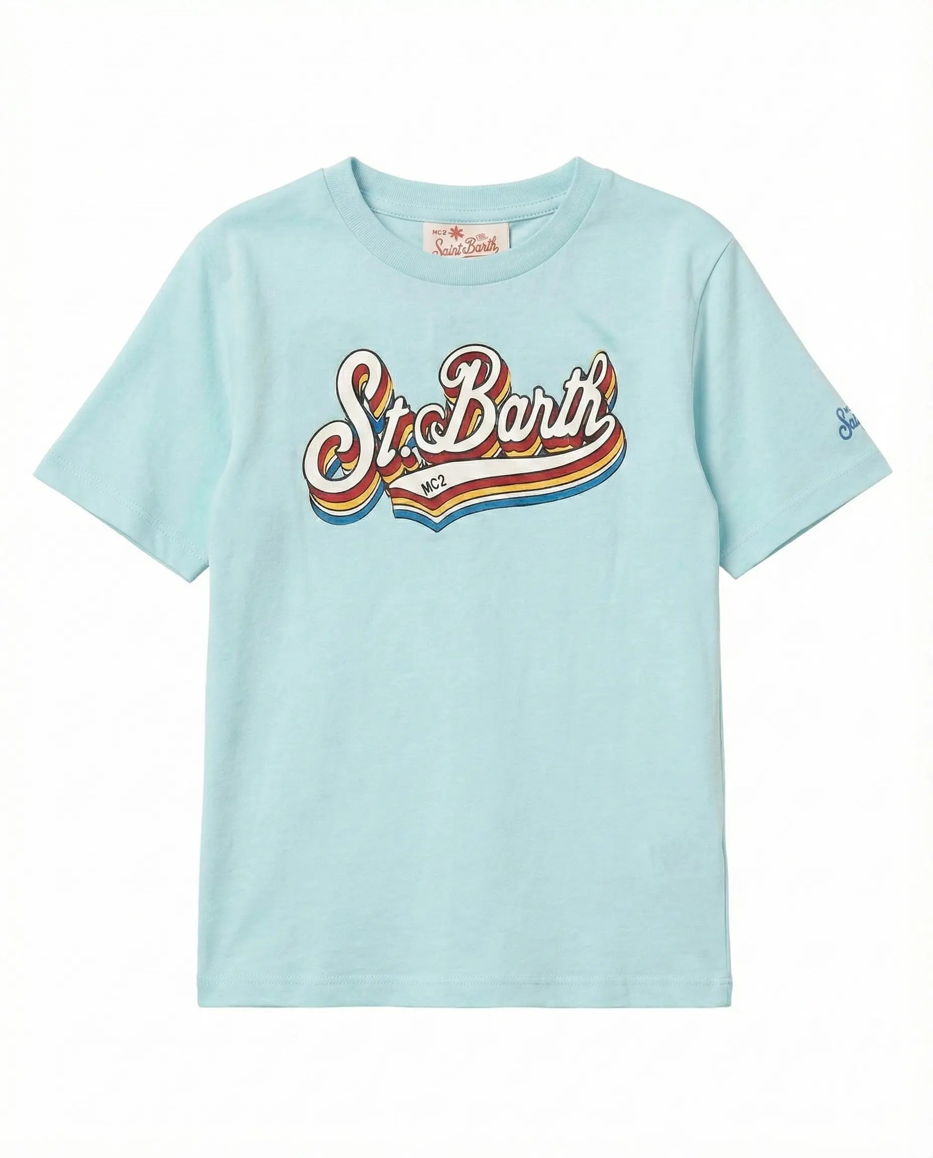 T Shirt Saint Barth Bambino | Logo Frontale | Mc2 Outlet Mc2 Saint Barth