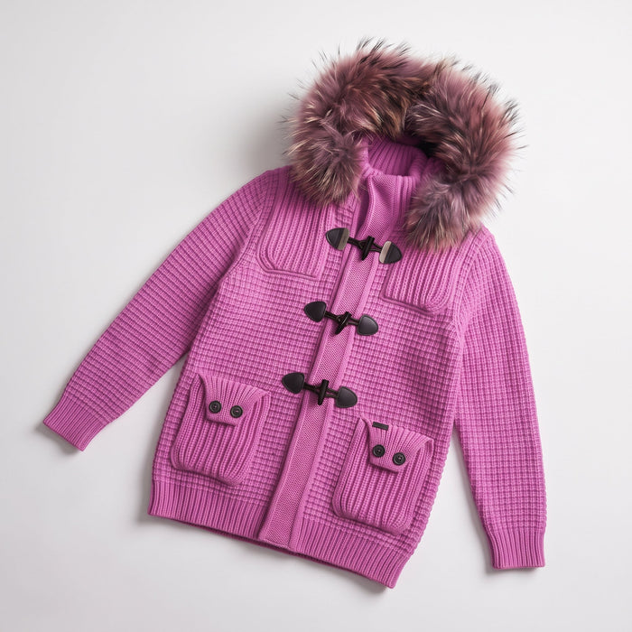 Giacchetto Bark Fucsia con Pelliccia | Uomo Donna