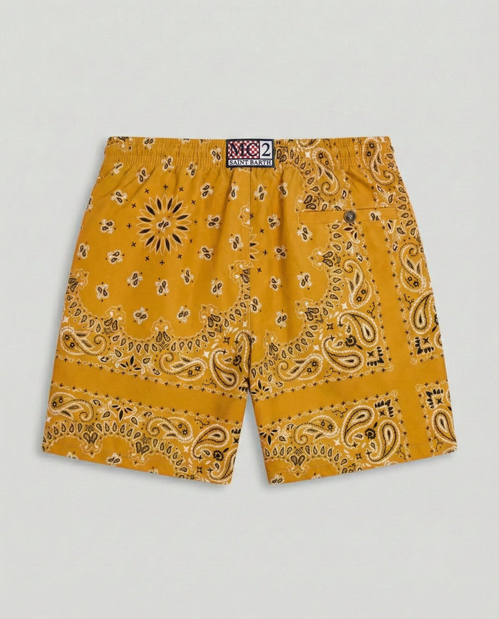 Costume Uomo Mc2 Saint Barth | Bandana Arancio Mc2 Saint Barth