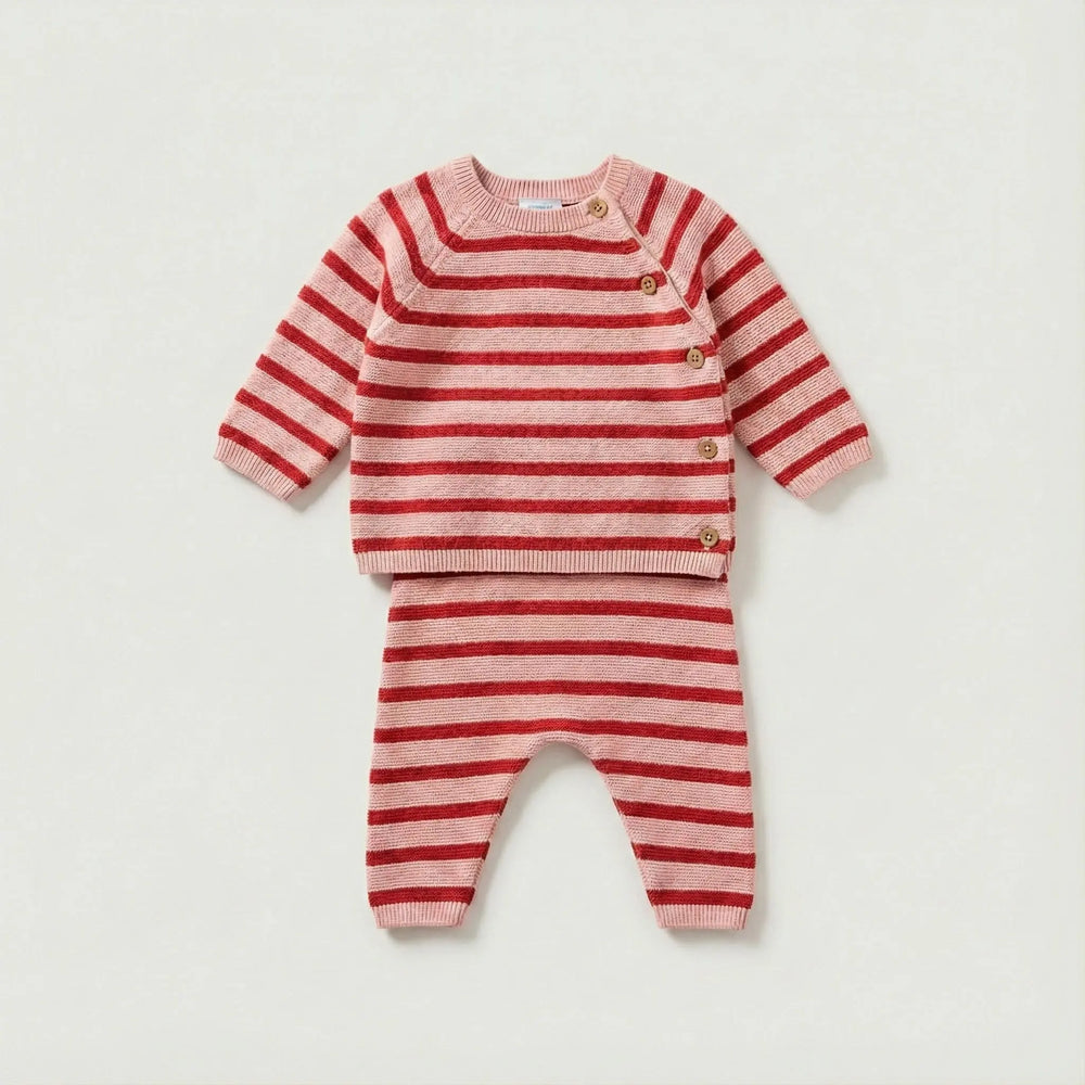 COMPLETO 2 PEZZI BEBÈ IN MAGLIA DI COTONE PETIT BATEAU Petit Bateau