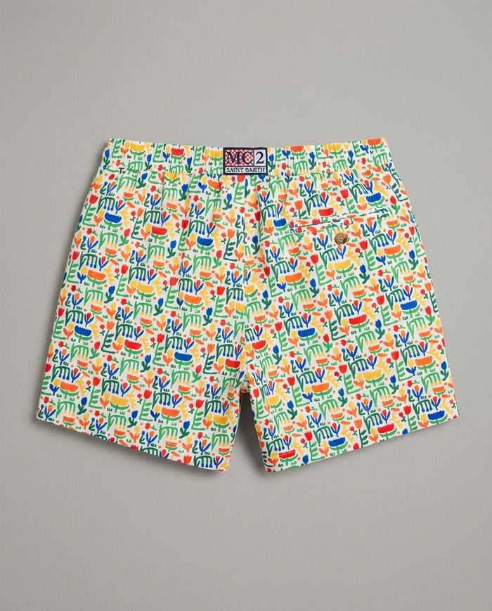 Costume Uomo Mc2 Saint Barth | Texture Floreale Mc2 Saint Barth