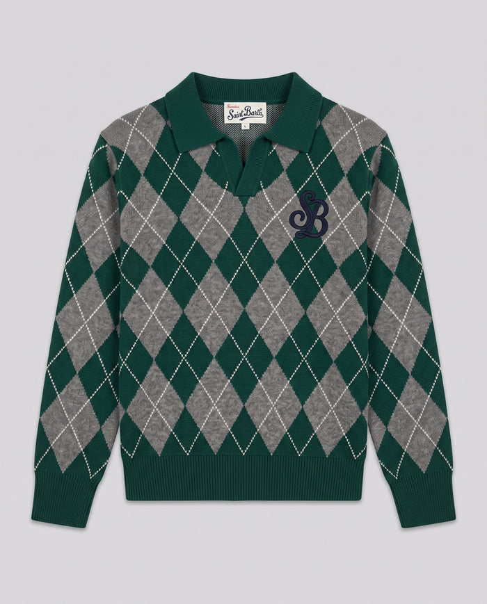Maglione Saint Barth Kids Legacy a Rombi – fronte
