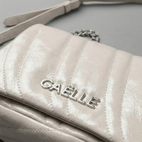 Borsa a Spalla Bianca Trapuntata Gaelle Paris Donna Gaelle Paris