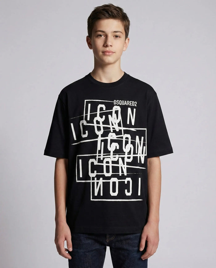 T Shirt Dsquared2 | Logo Icon | Nero Dsquared2