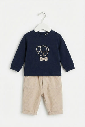 COMPLETO 2 PEZZI NEONATO LALALU'