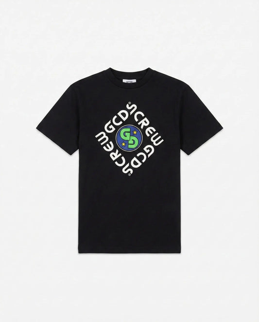 T Shirt Gcds Bambino | Logo GCDS Crew | Nero GCDS