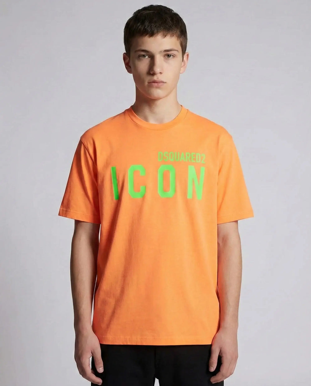 T Shirt Dsquared2 Icon | Logo Verde | Arancio Dsquared2