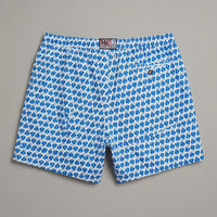 Costume Uomo Bianco MC2 Saint Barth | Stampa Razze Azzurre Mc2 Saint Barth