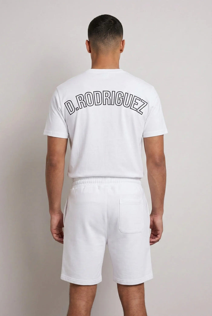 Completo Estivo Diego Rodriguez Uomo | Maglia Reversibile | Bianco Diego Rodriguez