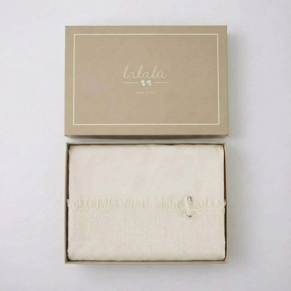 COPERTINA IN JERSEY BIELASTICO DA NEONATA LALALU' Lalalu