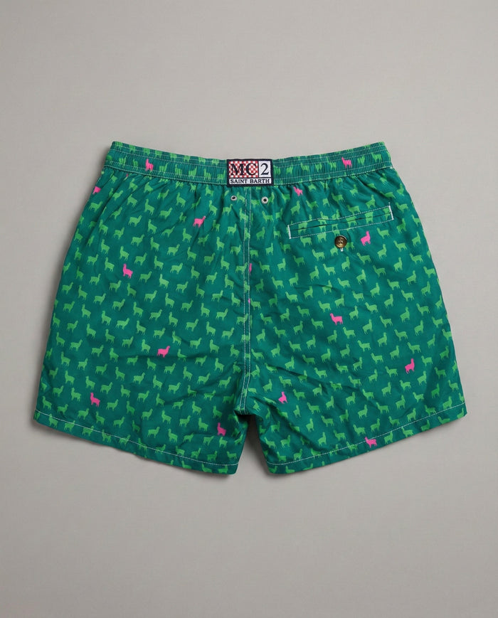Costume Verde Uomo Mc2 Saint Barth | Stampa Alpaca Mc2 Saint Barth