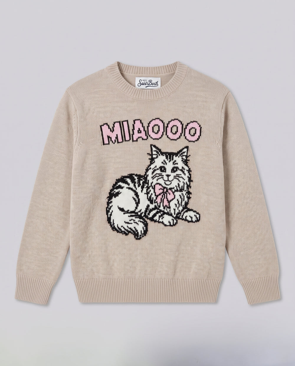 Maglione Saint Barth Kids Cat Miao – fronte