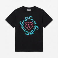 T Shirt Gcds Bambina | Logo Crew | Nero GCDS