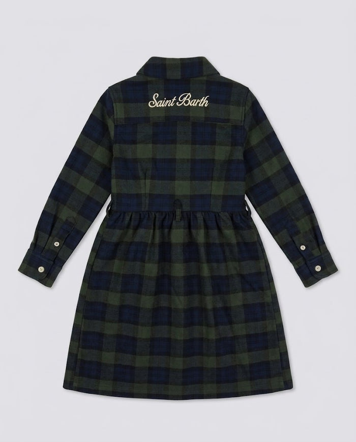 Vestito Saint Barth Kids Tartan – fronte