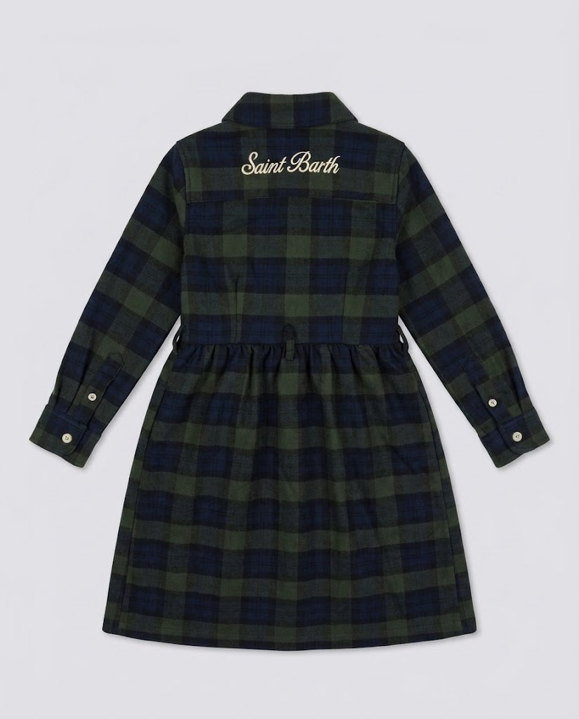 Vestito Saint Barth Kids Tartan – fronte