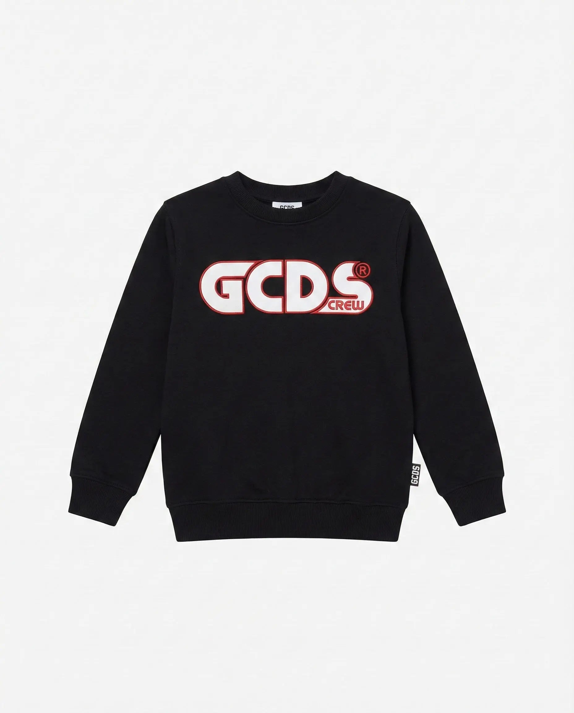 FELPA GCDS BASIC NERO/ROSSO GCDS