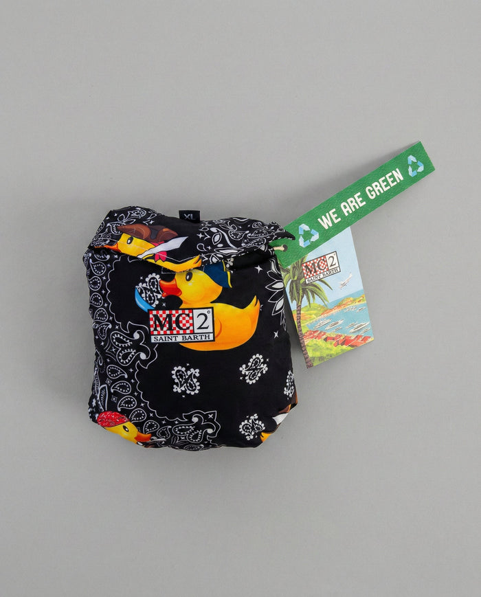 Costume Nero Uomo Mc2 Saint Barth | Stampa Bandana & Paperelle Mc2 Saint Barth