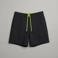 Costume Uomo MC2 Saint Barth Nero con Coulisse Giallo Fluo | Swim Shorts Mc2 Saint Barth