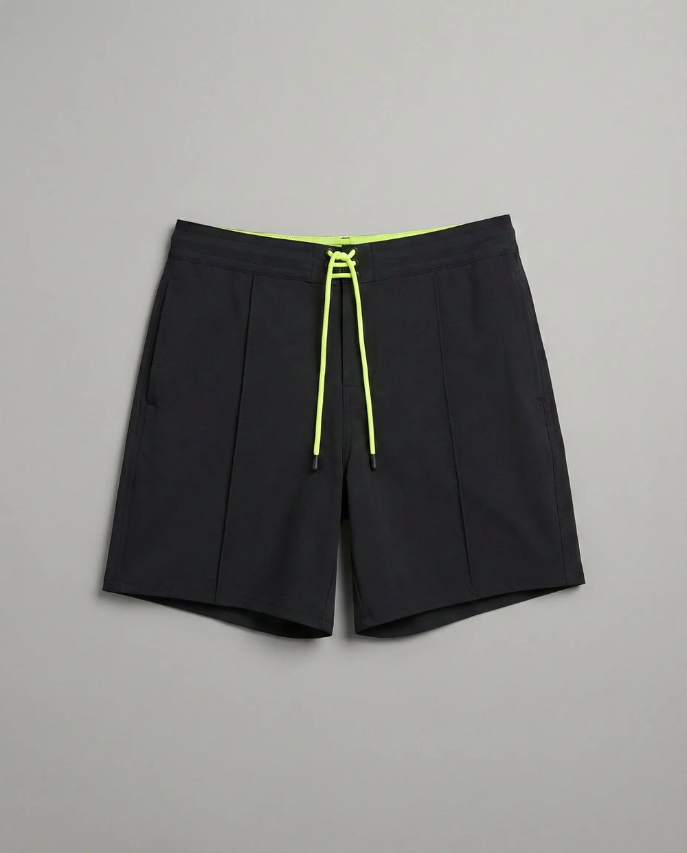 Costume Uomo MC2 Saint Barth Nero con Coulisse Giallo Fluo | Swim Shorts Mc2 Saint Barth