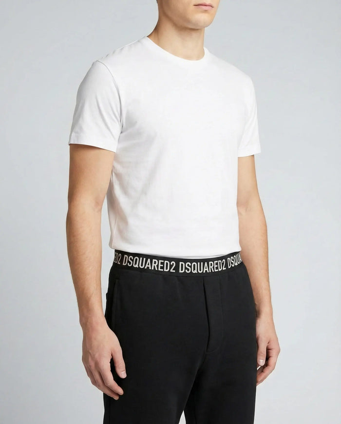 Pantaloni Dsquared2 | Logo Elastico in Vita | Linea Home | Nero Dsquared2