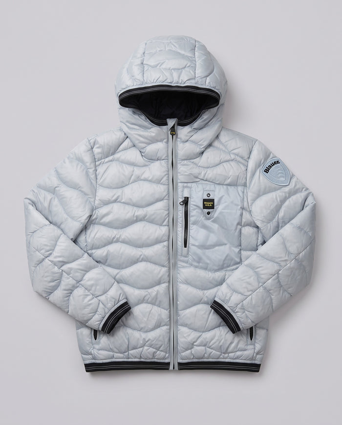 Piumino Blauer Kids bianco ghiaccio da bambino 8 anni – fronte