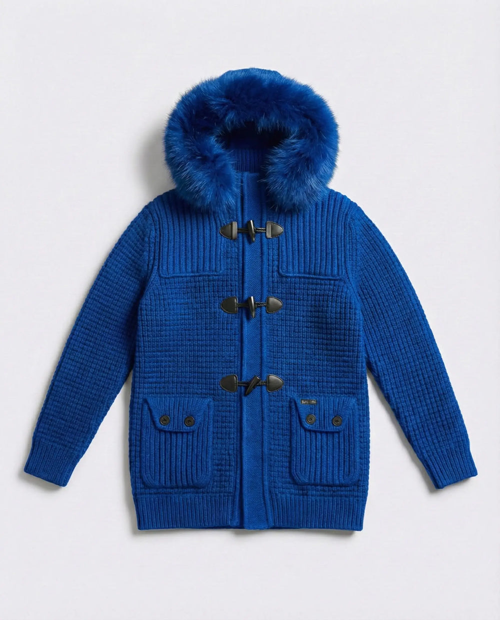 Bark Blu Elettrico con Pelliccia | Giubbotto Unisex | Uomo Donna Bark