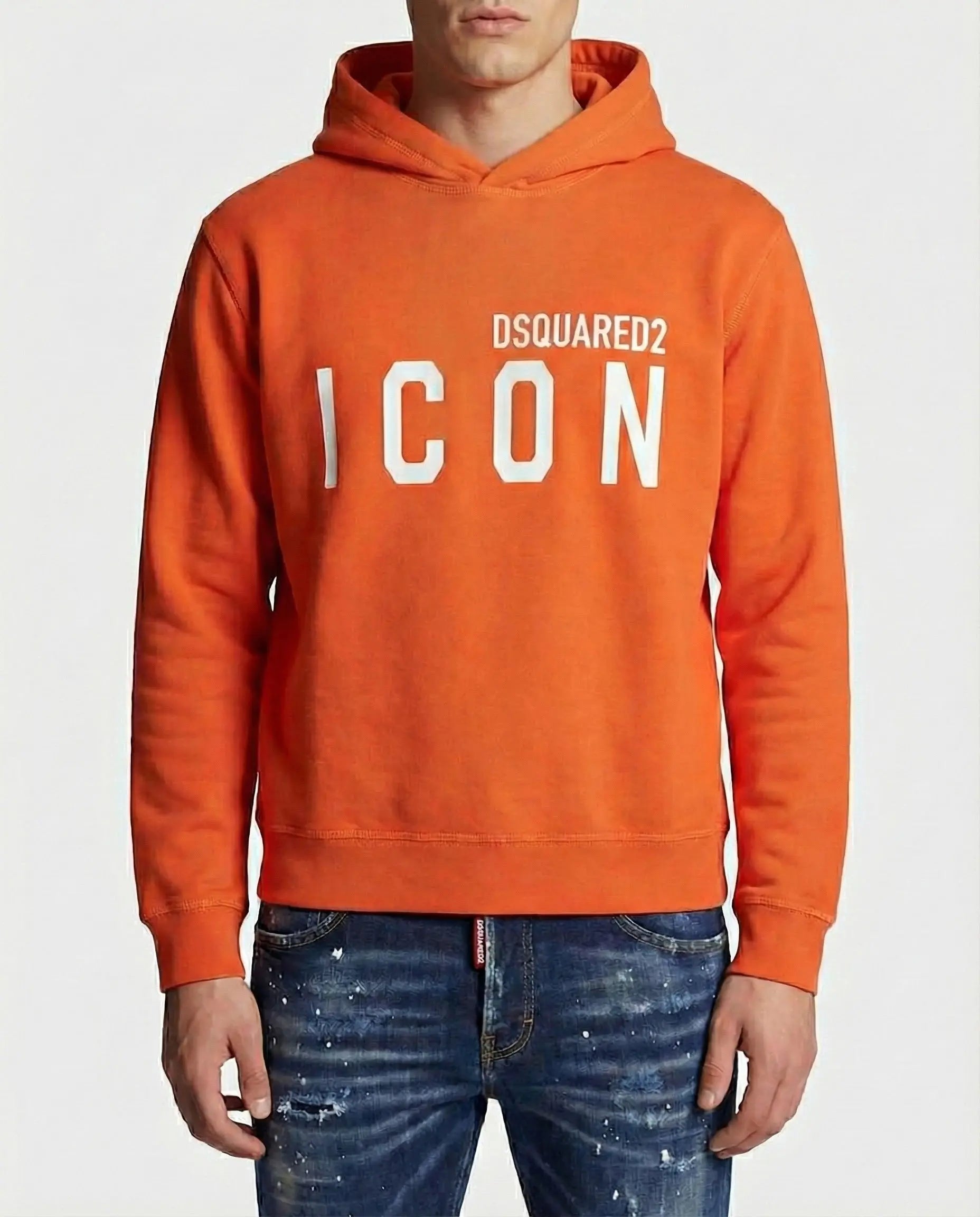 Felpa Dsquared2 Icon | Cappuccio | Arancio Dsquared2
