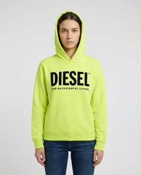 Felpa Diesel | Giallo Fluo con Logo | Outlet Diesel